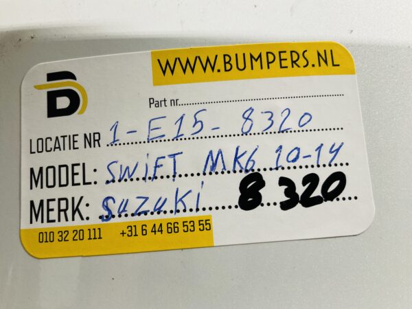 Bumper Suzuki Swift MK6 2010-2014 Achterbumper 1-E7-8320R