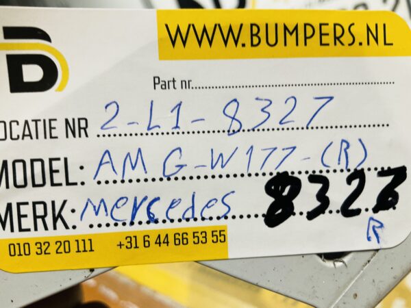 Zijskirt Mercedes A W177 AMG A1776904401 Rechts Dorpel 2-L1-8327R