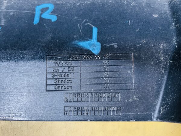 Zijskirt Mercedes C W205 AMG A2056902640 Rechts Dorpel 2-L1-8330R