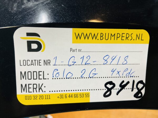 Bumper Volkswagen Polo 2G 2017-2021 2G0807221 4XPdc Voorbumper 1-G12-8418