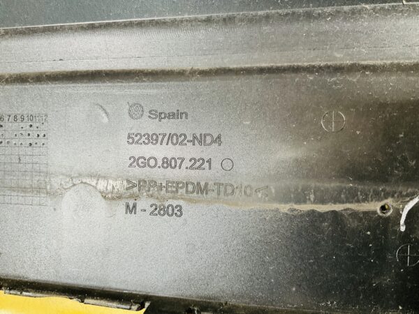 Bumper Volkswagen Polo 2G 2017-2021 2G0807221 4XPdc Voorbumper 1-G12-8423