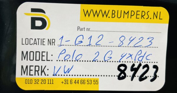 Bumper Volkswagen Polo 2G 2017-2021 2G0807221 4XPdc Voorbumper 1-G12-8423