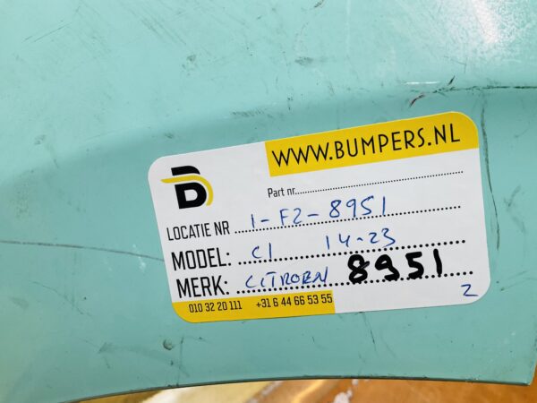 BUMPER Citroen C1  2014-2023 VOORBUMPER 1-F2-8951z