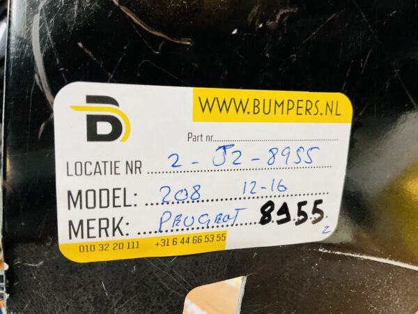 BUMPER Peugeot 208 2012-2016 VOORBUMPER 2-J2-8955z