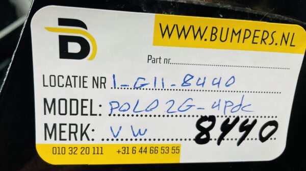 Bumper Volkswagen Polo 2G 2017-2021 2G0807221 4XPdc Voorbumper 1-G11-8440