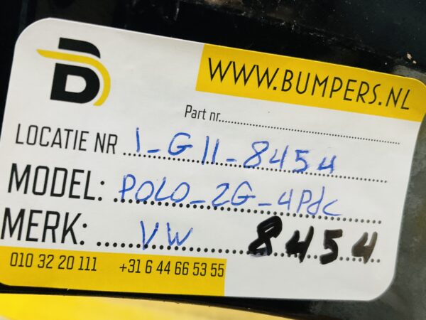 Bumper Volkswagen Polo 2G 2017-2021 2G0807221 4XPdc Voorbumper 1-G11-8454