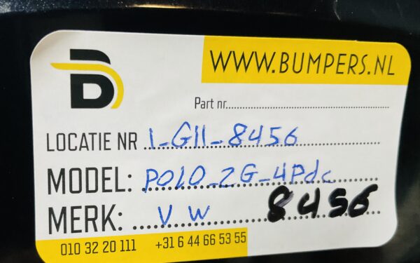 Bumper Volkswagen Polo 2G 2017-2021 2G0807221 4XPdc Voorbumper 1-G11-8456