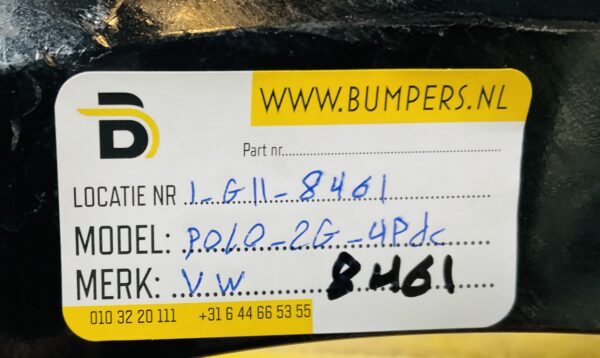 Bumper Volkswagen Polo 2G 2017-2021 2G0807221 4XPdc Voorbumper 1-G11-8461