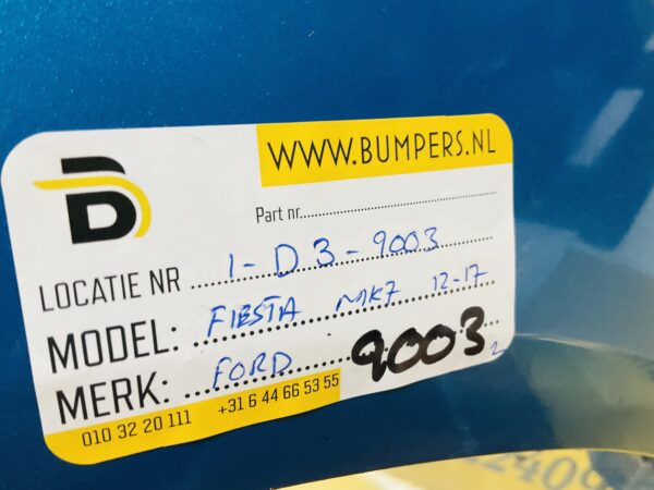 BUMPER Ford Fiesta MK7 2012-2017 VOORBUMPER 1-D3-9003z