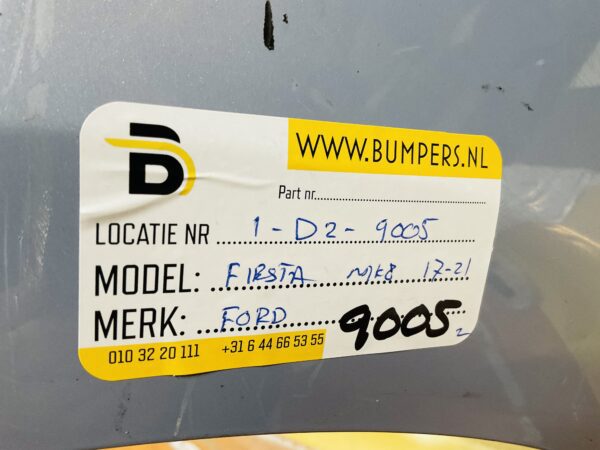 BUMPER Ford Fiesta MK8 2017-2021 VOORBUMPER 1-D2-9005z