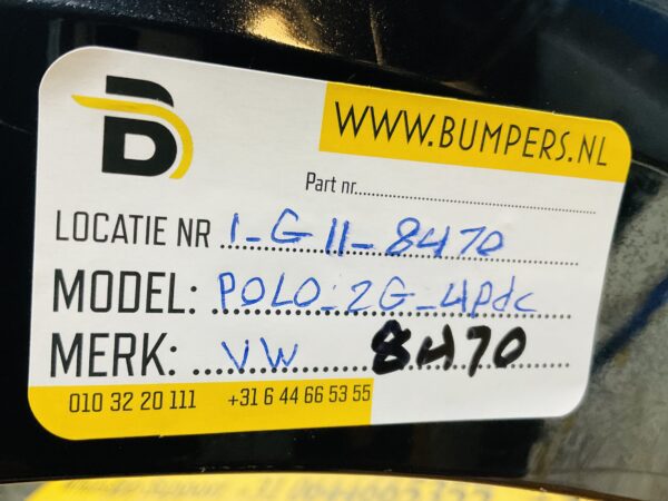 Bumper Volkswagen Polo 2G 2017-2021 2G0807221 4XPdc Voorbumper 1-G11-8470