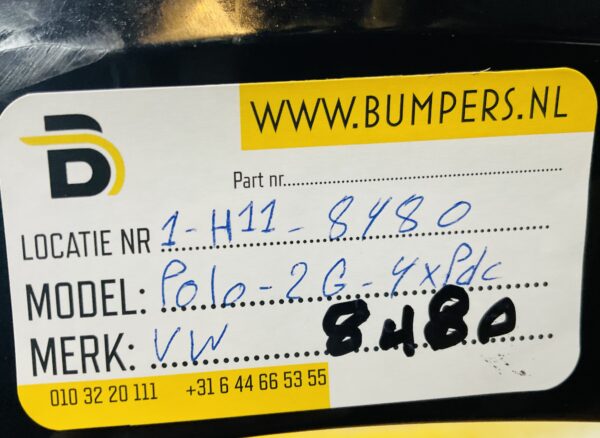 Bumper Volkswagen Polo 2G 2017-2021 2G0807221 4XPdc Voorbumper 1-G11-8480