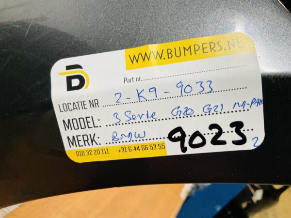 BUMPER BMW 3 Serie G20 G21 MPakket M-Pakket 6xpdc VOORBUMPER 2-K9-9023z