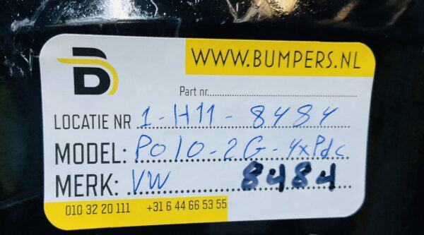 Bumper Volkswagen Polo 2G 2017-2021 2G0807221 4XPdc Voorbumper 1-G11-8484