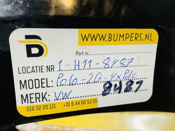 Bumper Volkswagen Polo 2G 2017-2021 2G0807221 4XPdc Voorbumper 1-G11-8487