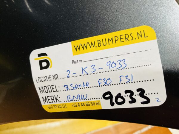BUMPER BMW 3 Serie F30 F31 Normaal VOORBUMPER 2-K3-9033z