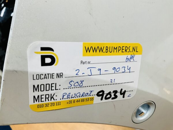 BUMPER Peugeot 508 2017-2021 6xpdc VOORBUMPER 2-J9-9034z