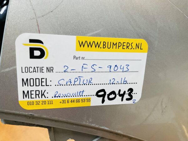 BUMPER Renault Captur 2012-2016 VOORBUMPER 2-F5-9043z
