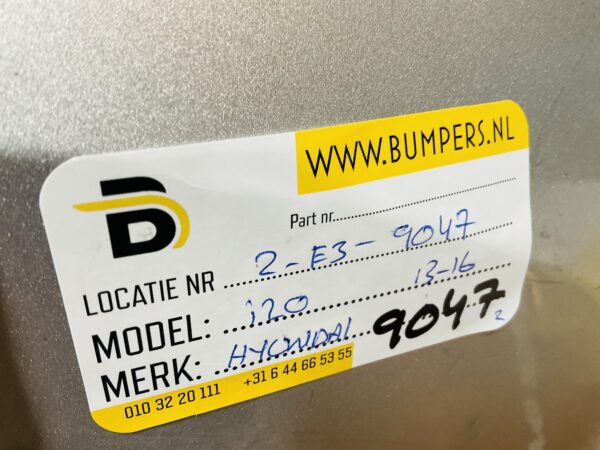 BUMPER Hyundai i20 2013-2016 VOORBUMPER 2-E3-9047z