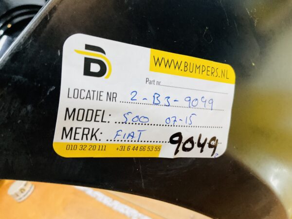 BUMPER Fiat 500 2007-2015 VOORBUMPER 2-B3-9049z