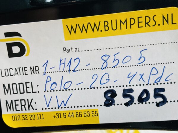 Bumper Volkswagen Polo 2G 2017-2021 2G0807221 4XPdc Voorbumper 1-H12-8505