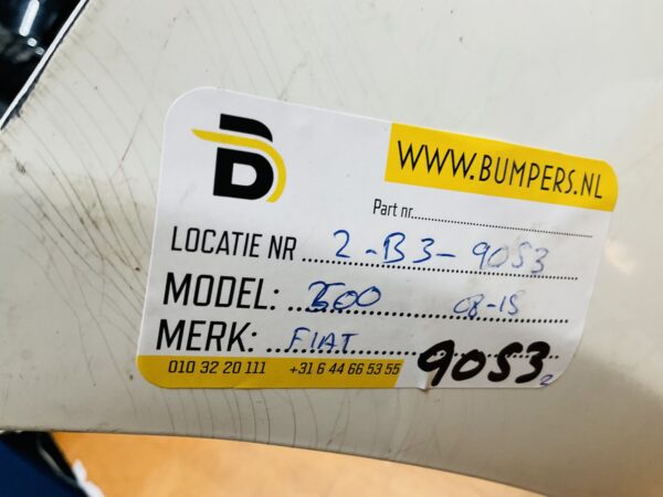 BUMPER Fiat 500 2007-2015 VOORBUMPER 2-B3-9053z