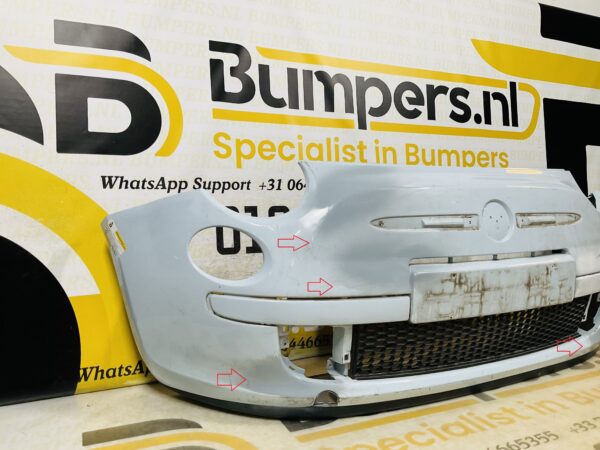 BUMPER Fiat 500 2007-2015 VOORBUMPER 2-B3-9061z