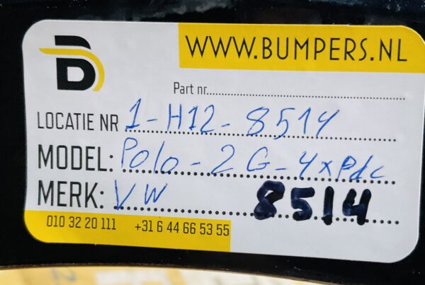 Bumper Volkswagen Polo 2G 2017-2021 2G0807221 4XPdc Voorbumper 1-H12-8514