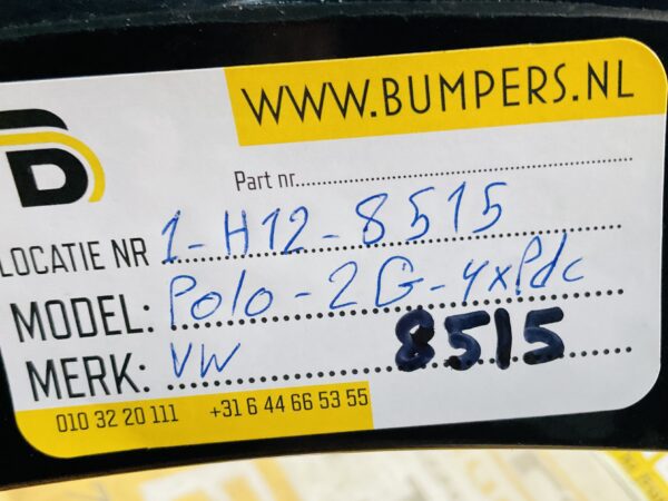 Bumper Volkswagen Polo 2G 2017-2021 2G0807221 4XPdc Voorbumper 1-H12-8515