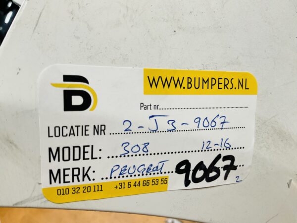 BUMPER Peugeot 308 2012-2016 VOORBUMPER 2-J3-9067z