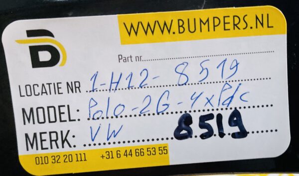 Bumper Volkswagen Polo 2G 2017-2021 2G0807221 4XPdc Voorbumper 1-H12-8519