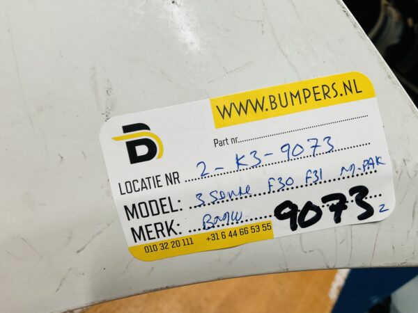 BUMPER BMW 3 Serie F30 F31 MPakket M-Pakket 4xpdc VOORBUMPER 2-K3-9073z