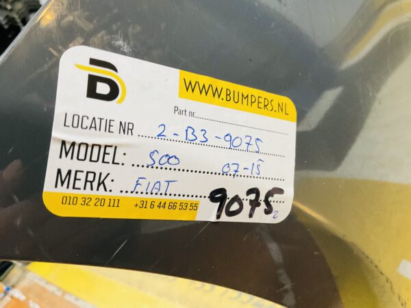 BUMPER Fiat 500 2007-2015 VOORBUMPER 2-B3-9075z