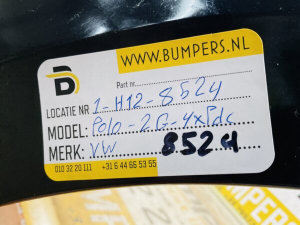 Bumper Volkswagen Polo 2G 2017-2021 2G0807221 4XPdc Voorbumper 1-H12-8524