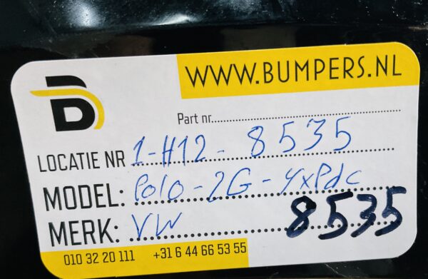 Bumper Volkswagen Polo 2G 2017-2021 2G0807221 4XPdc Voorbumper 1-H12-8535
