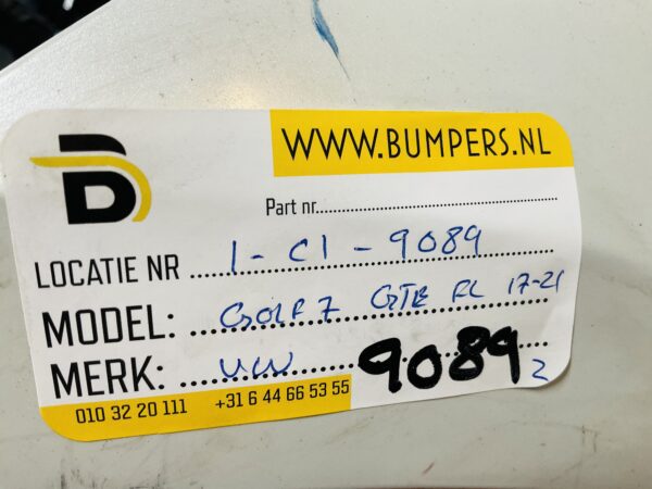 BUMPER Volkswagen Golf 7 GTE Facelift kls 4xpdc 2017-2021 VOORBUMPER 1-C1-9089z