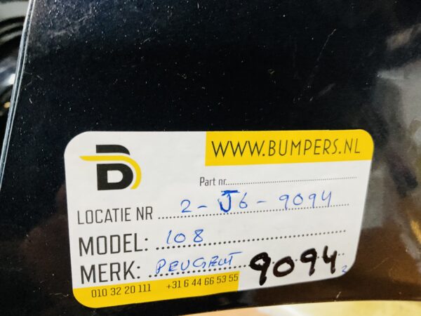 BUMPER Peugeot 108 2014-2021 VOORBUMPER 2-J6-9094z