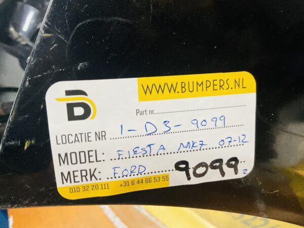 BUMPER Ford Fiesta MK7 2007-2012 VOORBUMPER 1-D3-9099z