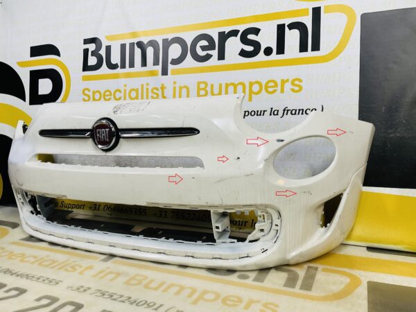 BUMPER Fiat 500 Sport Facelift 2016-2022 VOORBUMPER 2-B8-9100z