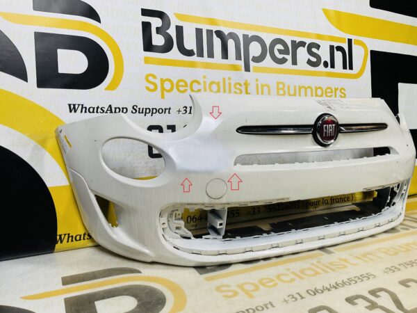 BUMPER Fiat 500 Sport Facelift 2016-2022 VOORBUMPER 2-B8-9100z