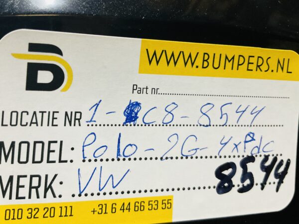 Bumper Volkswagen Polo 2G 2017-2021 2G0807221 4XPdc Voorbumper 1-C8-8544