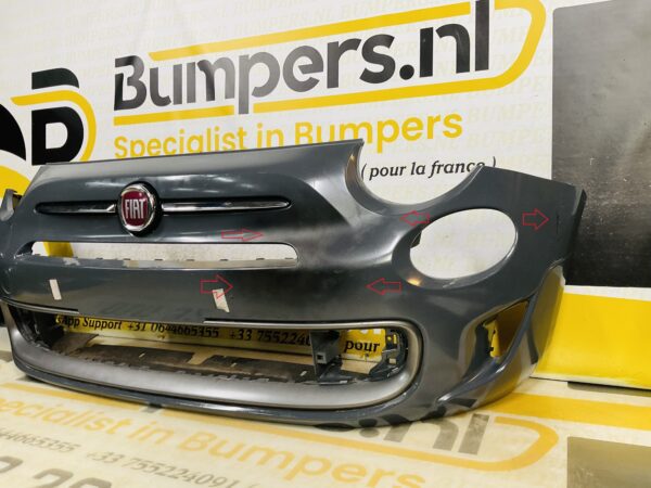 BUMPER Fiat 500 Sport Facelift 2016-2022 VOORBUMPER 2-B8-9104z
