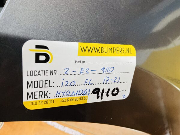BUMPER Hyundai i20 Facelift 2017-2021 VOORBUMPER 2-E3-9110z
