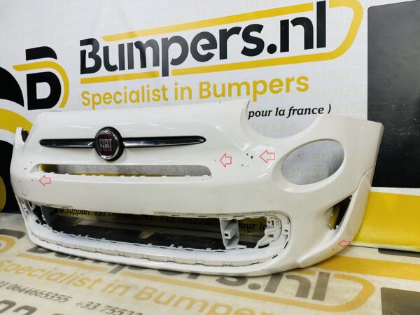 BUMPER Fiat 500 Sport Facelift 2016-2021 VOORBUMPER 2-B8-9115z
