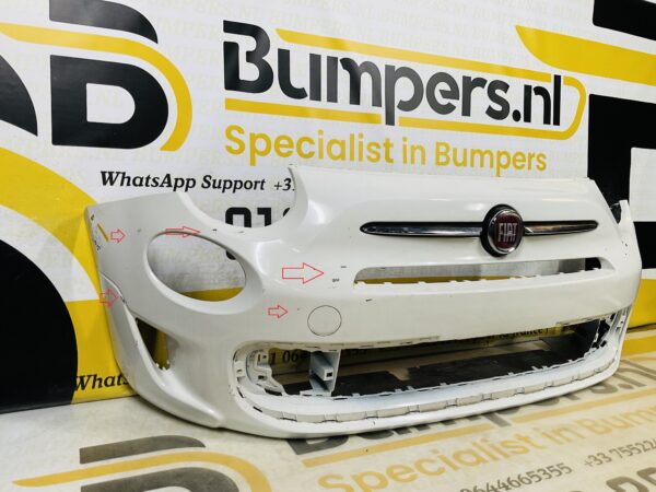 BUMPER Fiat 500 Sport Facelift 2016-2021 VOORBUMPER 2-B8-9115z