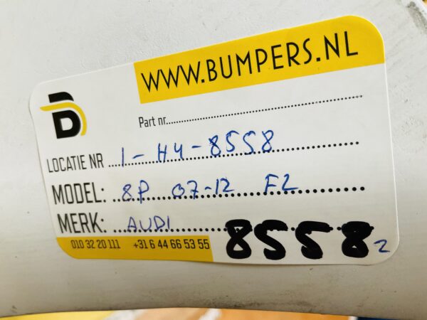 BUMPER Audi A3 8P Facelift 2007-2012 VOORBUMPER 1-H4-8558z