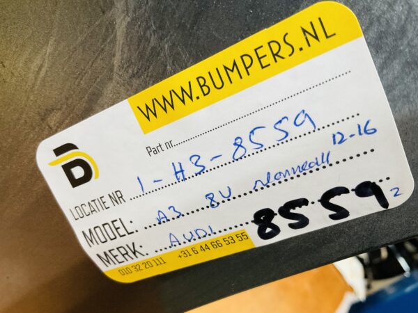 BUMPER Audi A3 8V Normaal KLS 2012-2016 VOORBUMPER 1-H3-8559z