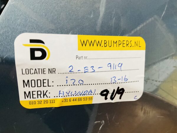 BUMPER Hyundai i20 2013-2016 VOORBUMPER 2-E3-9119z