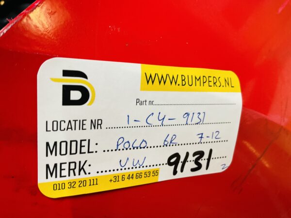 BUMPER Volkswagen Polo 6R  2007-2012 VOORBUMPER 1-C4-9131z