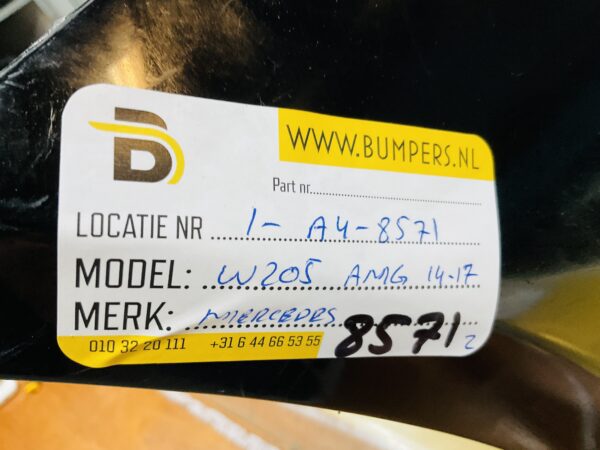 BUMPER Mercedes C W205 AMG C43 6xpdc 2014-2017 VOORBUMPER 1-A4-8571z